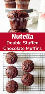 Nutella Stuffed Double Chocolate Muffins Make And Takes Chocolate Muffins Chocolate Muffin Recipe Chocolate Muffins Moist