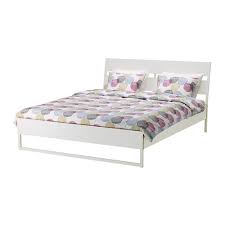 trysil bed frame white light grey queen ikea giroletto letto 160x200 testiera letto contenitore
