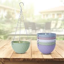 Plastic vanda orchid basket 6 special lower price. Round Plastic Hanging Basket Flower Pot Garden Plant Chain Planters Decoration Buy At A Low Prices On Joom E Commerce Platform