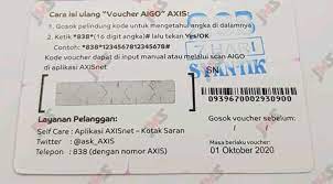 Axis memiliki 2 jenis voucher, yaitu voucher kuota dan voucher pulsa. 7 Cara Terbaru Perpanjang Masa Aktif Axis 6 Bulan