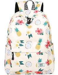 New Mygreen School Bookbags Girls Cute Casual Lightweight Pineapple Backpack College Bags Women Daypack Travel Bag Mygreen Beige Cantalar Canta Tasarimi Canta