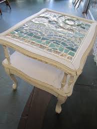 Beach Waves Mosaic Table I Wish I Could Find One If These Dorby Maybe I Could Make One Mosaic Furniture Furniture Diy Furniture