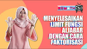 Limit dapat berupa sebuah fungsi yang kodomainnya hampir atau mendekati nilai suatu suatu fungsi memetakan keluaran f(x) untuk setiap masukan x. Cara Menyelesaikan Limit Fungsi Aljabar Dengan Cara Faktorisasi Youtube