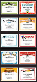 Hockey Certificates Templates Awards For Hockey Teams Hockey Awards Hockey Hockey Girls