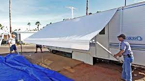 73 Simple Rv Travel Trailers Camper Makeover Ideas On A Budget Camper Awnings Patio Awning Camper Makeover