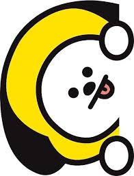 Bt21 Chimmy Striped Pyjamas Pattern Wallpaper Lucu Kartu Lucu Karya Seni 3d