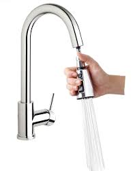 high arc kitchen sink faucet with pull