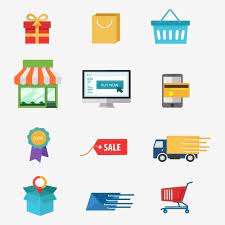 Online Shopping Technology Online Shop Png And Vector With Transparent Background For Free Download Cartoon Styles Business Icon Background Banner