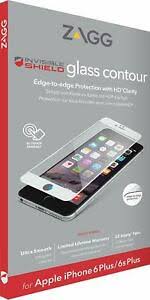 Ecran iphone 6 noir reconditionne. Zagg Iphone 6s Plus 6 Protection Invisible Verre Contour Ecran Blanc Ebay