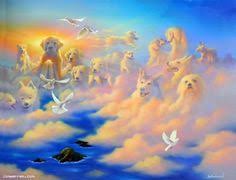 Jim Warren All Dogs Go To Heaven Google Search Dog Memorial Art Above The Clouds