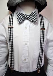 Black Bow Tie And Suspenders Set Suspenders Mens Or Boys And Bowtie Set Black And White Gingham Any Color Or Print Suspenders For Boys Boys Bow Ties Suspenders