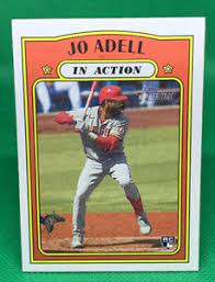 Jo adell stats, fantasy & news. 2021 Topps Heritage Jo Adell In Action Insert Rookie Card Ebay
