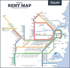 These Maps Show Just How Expensive It Is To Find A Room In Sydney Train Map Train Line Map Map