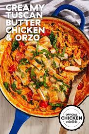 You Ll Want To Eat This Creamy Chicken Orzo Forever Recipe Butter Chicken Cooking Recipes Easy Chicken Dinners