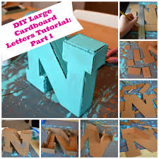 Large alphabet letters to print. Diy Large Cardboard Letters Part 1 The Creative Physician