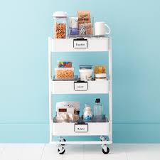 Kitchenette cabinet for dorm room sharp davis at lee. College Kitchen 3 Tier Rolling Cart Storage Solution The Container Store