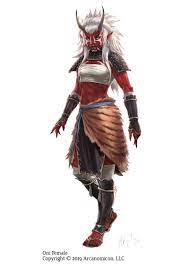Artstation Tales Of Arcana Oni Miguel Regodon Harkness In 2021 Fantasy Demon Female Warrior Art Oni