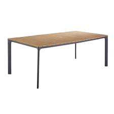 6 8 Seater Aluminium And Composite Garden Table L200 Fuji Fuji Maisons Du Monde Us Outdoor Dining Table Garden Table Modern Outdoor Dining