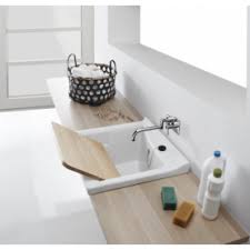 Bac A Laver Ceramique A Encastrer 64x61cm Blink 108640 Plan Salle De Bain Renovation De Buanderie Deco Interieure
