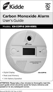 9v battery backup for protection even during power outages. Kidde Kn Copp B 900 0089 English 8201267a Owner S Manual