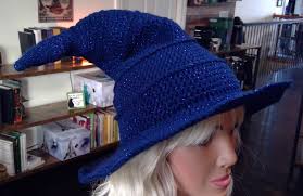 Buy Crocheted Witch Hat: Adult Halloween Costume With Metallic Bling Online  in India