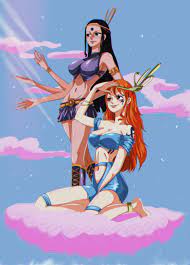 Nami and Robin flying through the Sky fanart ☁️ : r/OnePiece