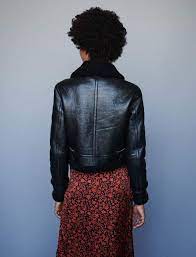 Maje Leather Jacket With Shearling Collar Sponsored Paid Leather Maje Jacket Maje Leather Jacket Fashion Style Inspiration