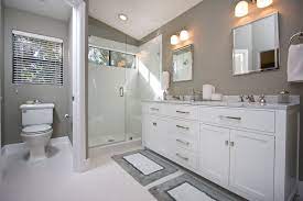These cheap bathroom makeover ideas can help you bring down costs for your bathroom remodel. Gray And White Bathroom Houzz