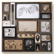 Bricolage Lisa Nilsson Artist Box Art Paper Artwork Assemblage Art