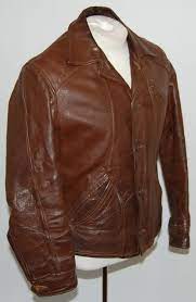 1930 S 1940 S Horsehide Leather Jacket Rivet Head Leather Jacket Style Leather Jacket Vintage Leather Jacket