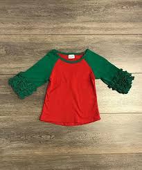 Loving This Red Green Ruffle Raglan Tee Infant Toddler