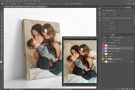 Portrait Canvas Ratio 3x4 Mockup 04 In Indoor Advertising Mockups On Yellow Images Creative Store