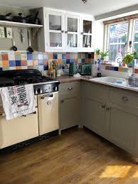 Nothing is more unappealing than a dull, outdated kitchen with old cabinetry and hardware. Any Ideas On What Colour To Paint The Bottom Kitchen Cabinets I Want Something More Colourful Than Grey But Not Sure If That Would Clash With The Kitchen Tiles Designmyroom