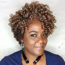 If short hair is your style, rock a curly 'do like this—ringlets look even more defined with a short cut. 40 Short Crochet Hairstyles