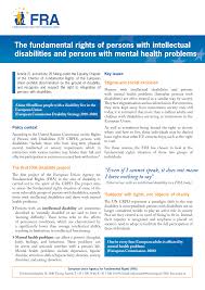 Http Fra Europa Eu Sites Default Files Fra Uploads 1292 Factsheet Disability Nov2010 Pdf