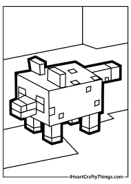 Download this adorable dog printable to delight your child. Minecraft Coloring Pages Updated 2021