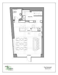Luckily, the owner of a local diner offers her a job. The Standard Cafe Jean De Lessard Designers Creatifs Cafe Floor Plan Cafe Interior Design Cafe Blueprint
