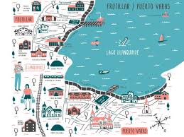 Mapa Frutillar Ilustrado Mapa Puerto Varas Ilustrado Illustrated Map City Illustration Puerto Montt Chile Turism Lake Mapa Chile Mapas Estacion De Tren