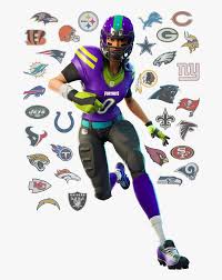 Outfits (aka skins) are a type of cosmetic item players may equip and use for fortnite: Skin Nfl Fortnite Png Transparent Png Transparent Png Image Pngitem
