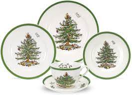 Maybe you would like to learn more about one of these? Amazon Com Spode Christmas Tree Design Dinnerware 5 Piece Set For 1 White And Green Dinnerware Sets