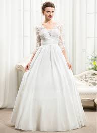 Us 241 00 Ball Gown V Neck Floor Length Taffeta Wedding Dress With Ruffle Beading Sequins Jj S House Wedding Dresses Taffeta Empire Wedding Dress Ruffle Wedding Dress