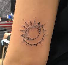 Sun Moon Tattoo In 2020 Sun Henna Tattoo Sun Tattoo Designs Sun Tattoo