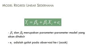 Regresi Linier Sederhana Belajar