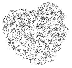 You can use the gray scale or black only setting to save on colored ink. Rose Heart Bouquet Coloring Page Coloring Page Book For Kids