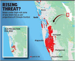 View and download various kerala map in pdf format for educational. Sea Level Rise May Hit Central Kerala Kochi News Times Of India