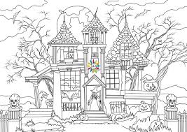 You can print or color them online at getdrawings.com for absolutely free. Haunted House Coloring Pages 60 Images Free Printable