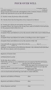 Microsoft word free receipt template. Free Pour Over Will Form Pour Over Will Form