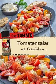 Tomatensalat Mit Schafskase Rezept Tomatensalat Rezepte Salat