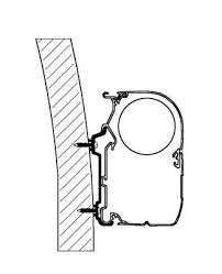 Feste thule markise auf dem dach: Thule Omnistor Adapter Fendt Brilliant Fur Dachmarkisen Serie 6 04041431906215 Markise Adapter Dach