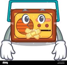 Silent radio mascot cartoon style Stock Vector Image & Art - Alamy